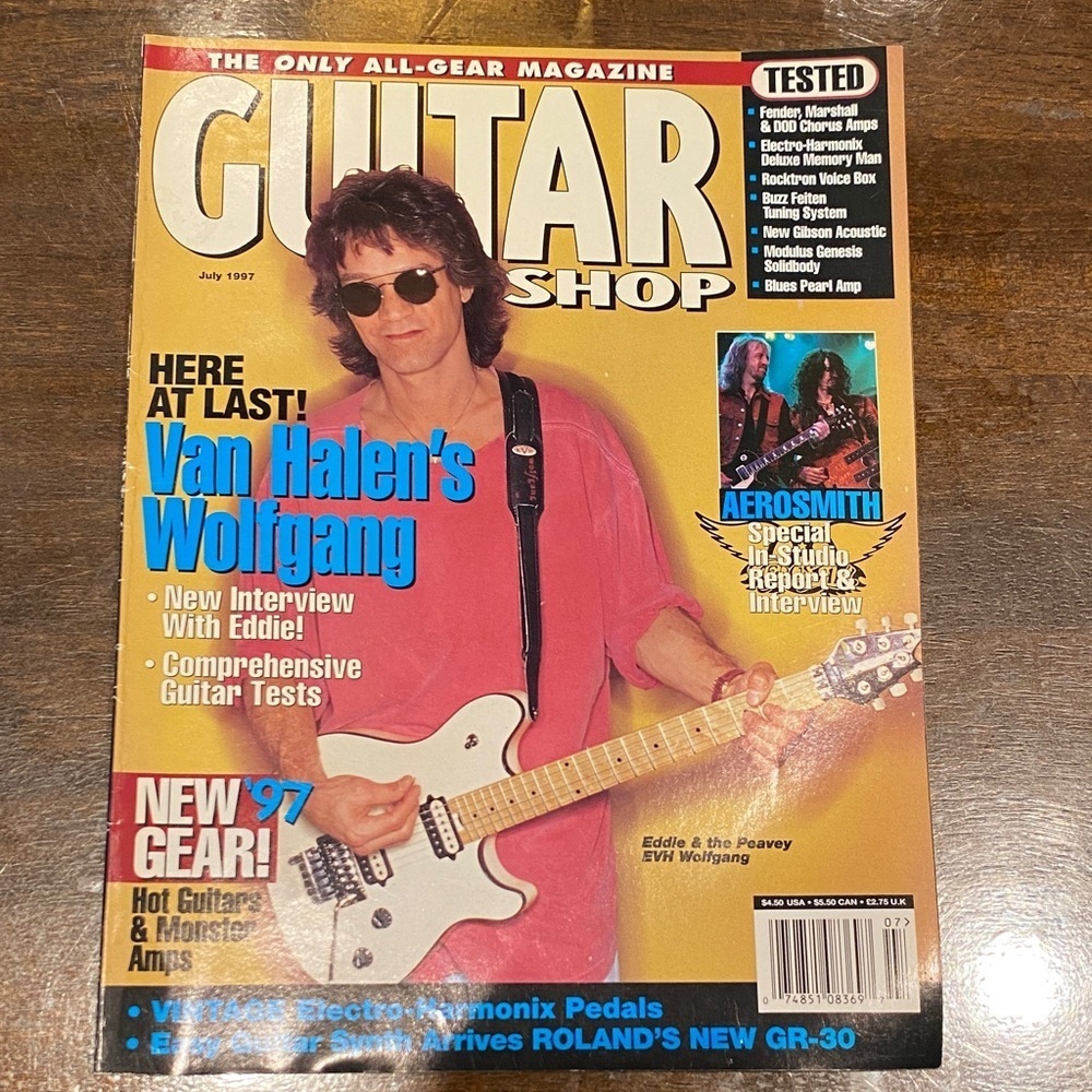 Guitar Shop Magazine July 1997 Van Halen's Wolfgang Eddie Interview Collectible